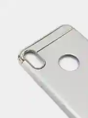 Серебряный гибридный жесткий чехол IHaitun для iPhone, с металлической золотой вставкой, 3 в 1