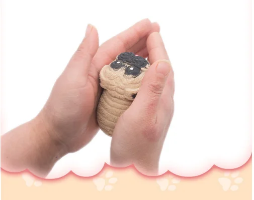 Сквиш игрушка антистресс собака Мопсик, Тянучка
