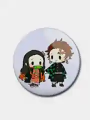 Горчичный значки по мотивам аниме Клинок рассекающий демонов (Kimetsu no Yaiba)