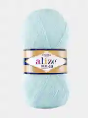 Оливковый пряжа Alize Real 40, 40%шерсть, 60%акрил, 100г/480м