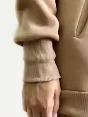 Бежевый свитшот с начесом baro