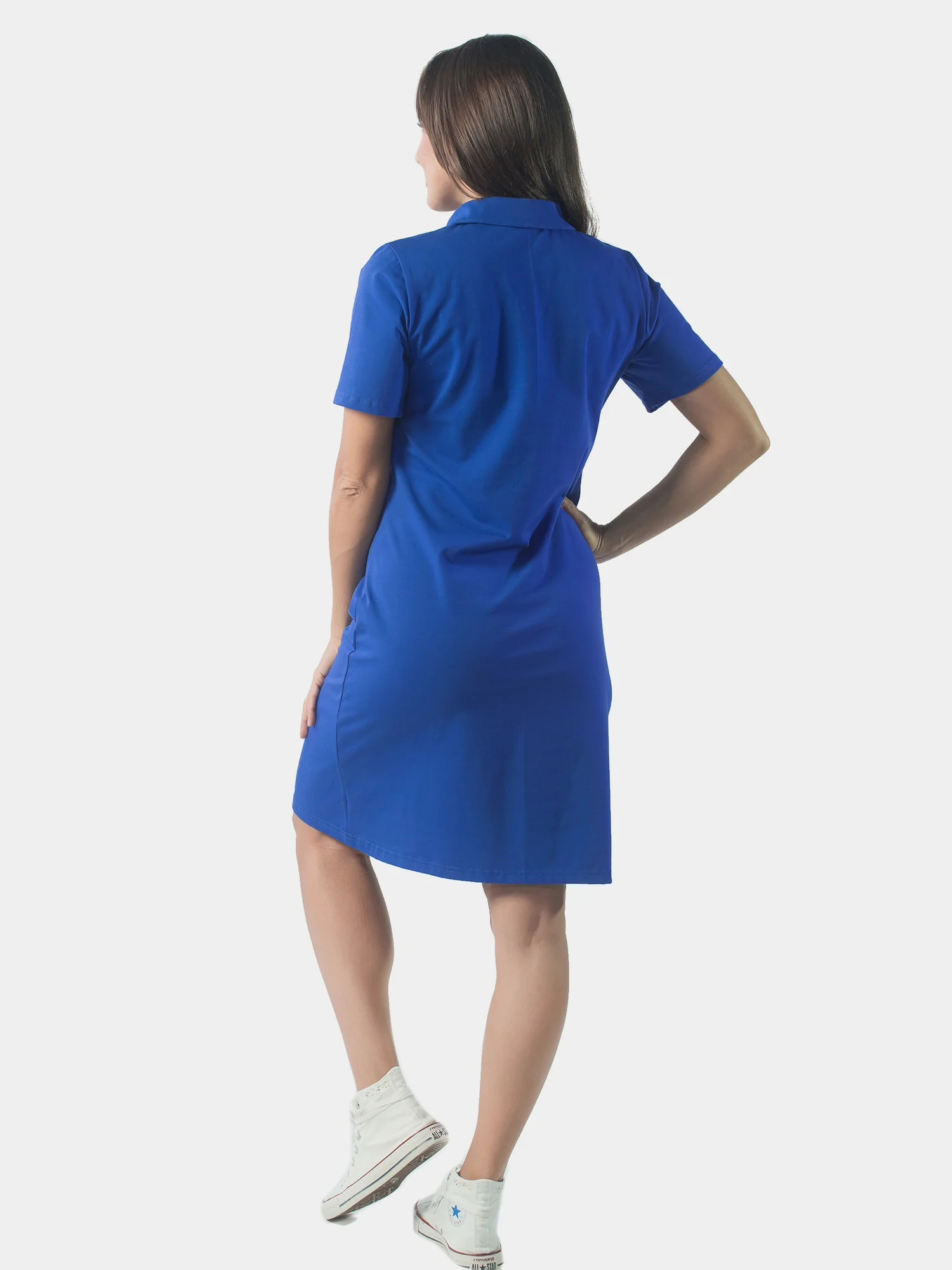 Платье-поло женское grl pwr КЛП1471П10 васильковый, KLERY
