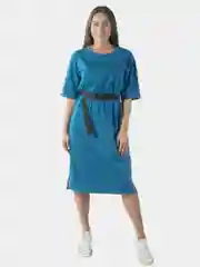 Платье женское too blessed to be stressed КЛП1455П2 индиго, KLERY