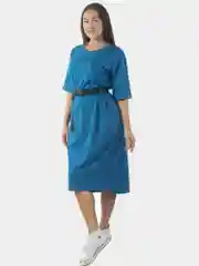 Платье женское too blessed to be stressed КЛП1455П2 индиго, KLERY