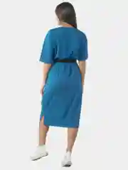 Платье женское too blessed to be stressed КЛП1455П2 индиго, KLERY