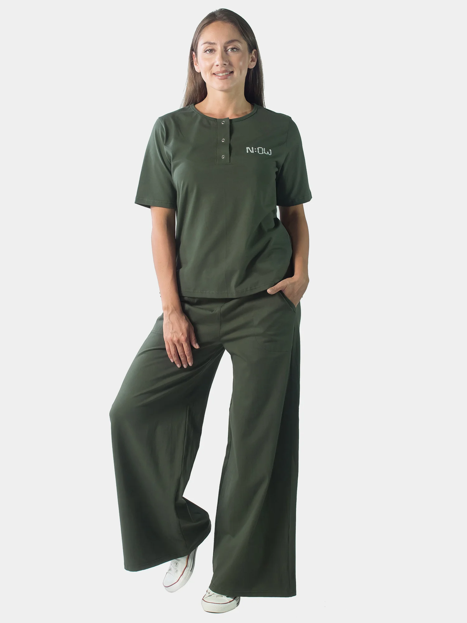 Костюм женский NOW КЛК1472П3 хаки, KLERY