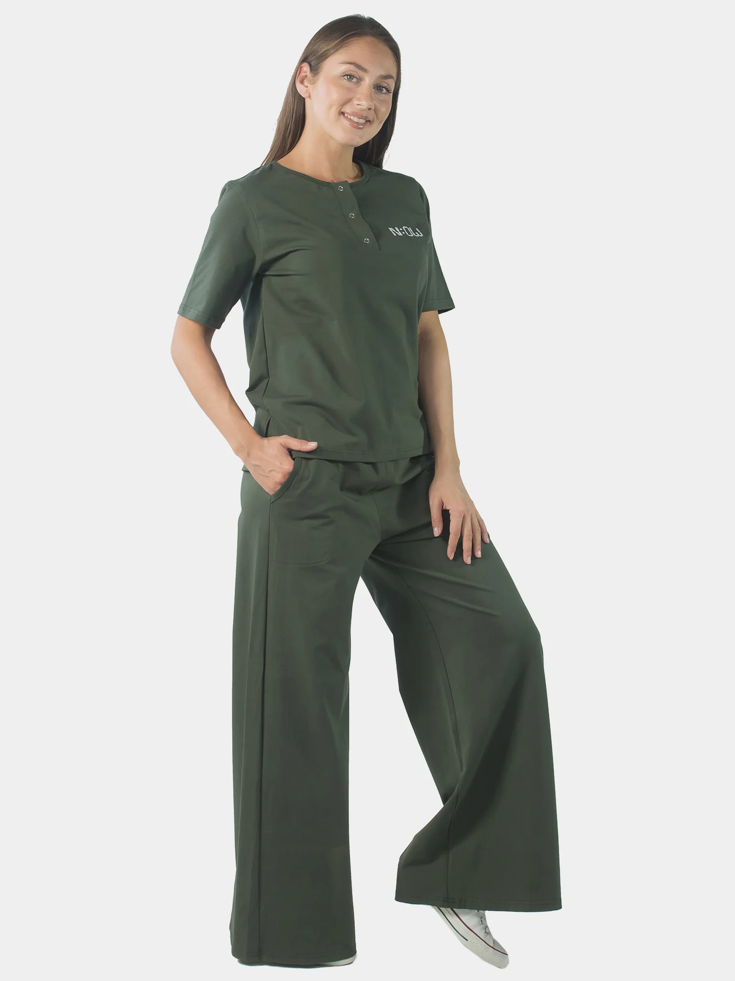 Костюм женский NOW КЛК1472П3 хаки, KLERY