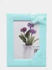 Бирюзовый рамка для фотографий, фоторамка с детским декором, 10х15 см, пластик