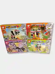Конструкторы "Майнкрафт My World" по мотивам игры Майнкрафт, 130-141 деталь