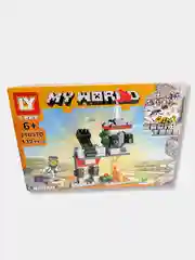 Бежевый конструкторы "Майнкрафт My World" по мотивам игры Майнкрафт, 130-141 деталь