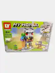 Бирюзовый конструкторы "Майнкрафт My World" по мотивам игры Майнкрафт, 130-141 деталь