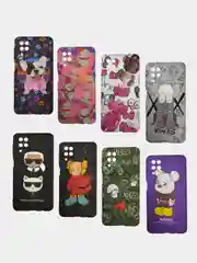 Чехол накладка для Samsung Galaxy A22 с рисунком, с защитой камеры