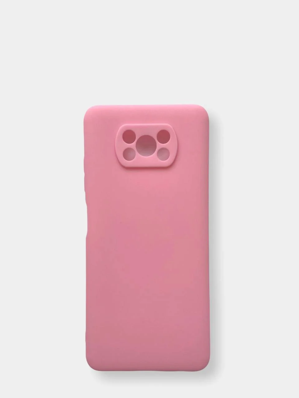 Розовый чехол на Xiaomi Poco X3 (NFC) / X3 Pro силиконовый, сяоми поко