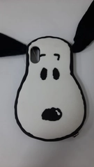 Чехол для iPhone X Snoopy(Белый)