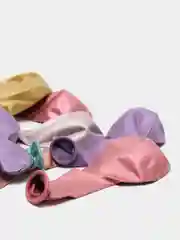 Белый шары воздушные, хром