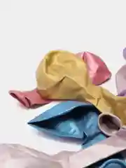 Белый шары воздушные, хром