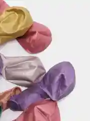 Белый шары воздушные, хром