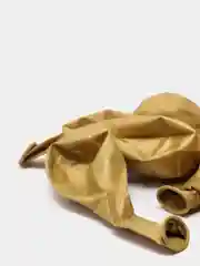 Золотой шары воздушные, хром