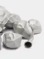 Серебряный шары воздушные, хром