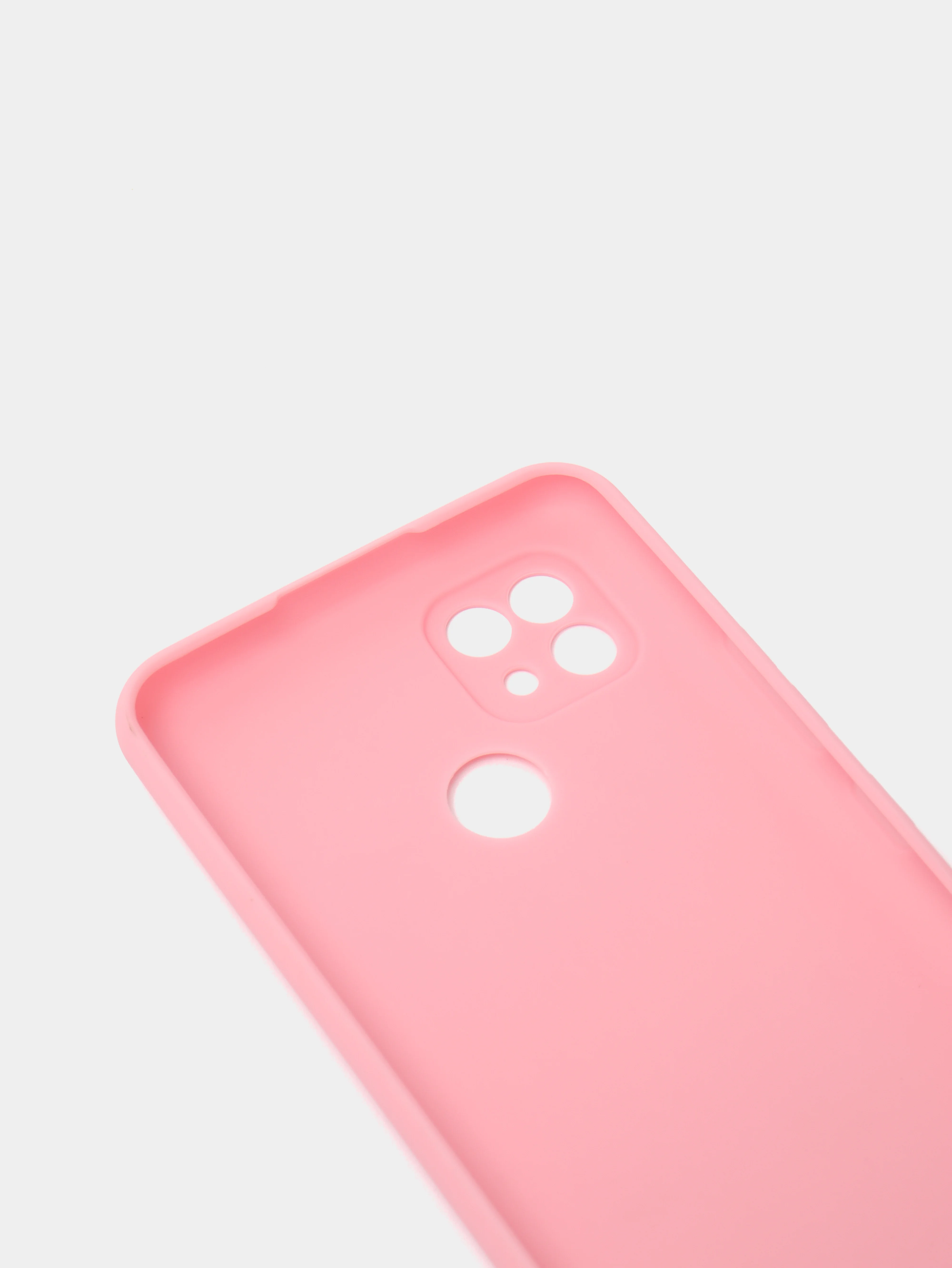Розовый чехол силиконовый Realme C21 Реалми С21 цветной, матовый