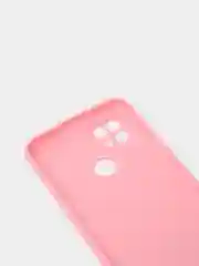 Розовый чехол силиконовый Realme C21 Реалми С21 цветной, матовый
