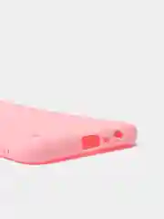 Розовый чехол силиконовый Realme C21 Реалми С21 цветной, матовый