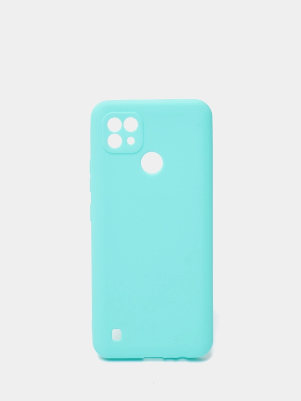 Чехол силиконовый Realme C21 Реалми С21 цветной, матовый