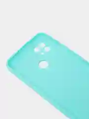 Белый чехол силиконовый Realme C21 Реалми С21 цветной, матовый