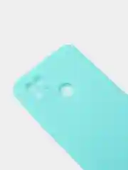 Белый чехол силиконовый Realme C21 Реалми С21 цветной, матовый