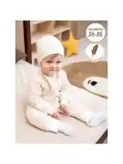 Бежевый комбинезон для новорожденного, из селаника