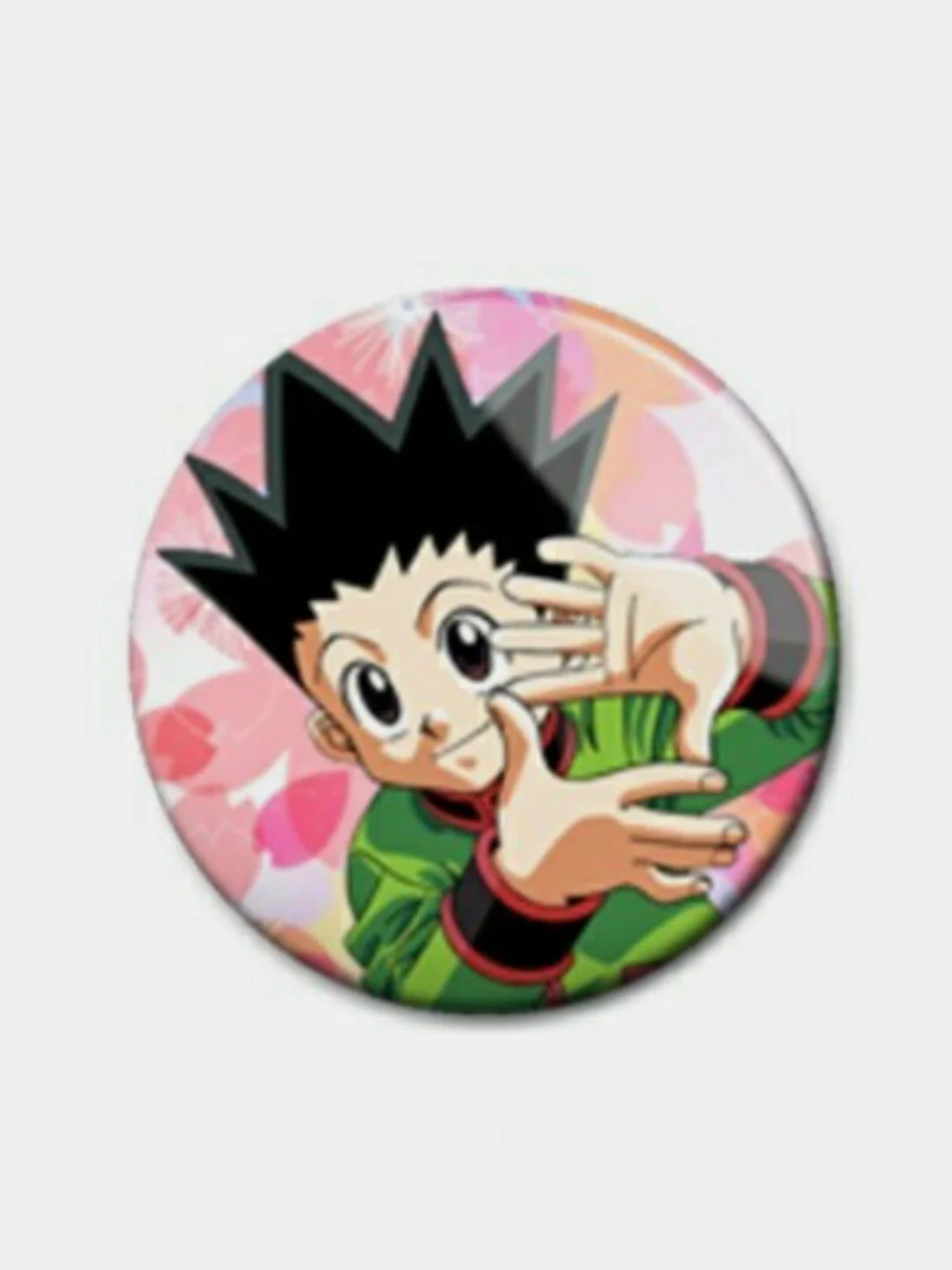 Желтый значки по мотивам аниме Хантер х Хантер (Hunter x Hunter)