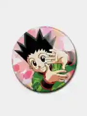Желтый значки по мотивам аниме Хантер х Хантер (Hunter x Hunter)