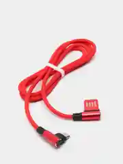 Красный кабель микро usb локоть 2А / Угловой кабель для зарядки телефона