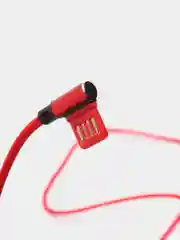 Красный кабель микро usb локоть 2А / Угловой кабель для зарядки телефона