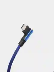 Синий кабель микро usb локоть 2А / Угловой кабель для зарядки телефона