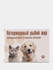 Рыбий жир с омега-3 для собак и кошек