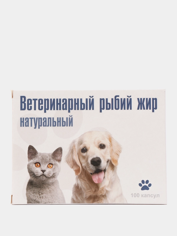 Рыбий жир "ВАКА" для животных в капсулах