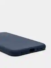 Темно-синий чехол iPhone 11 силиконовый с защитой камеры противоударный ( Айфон 11 )