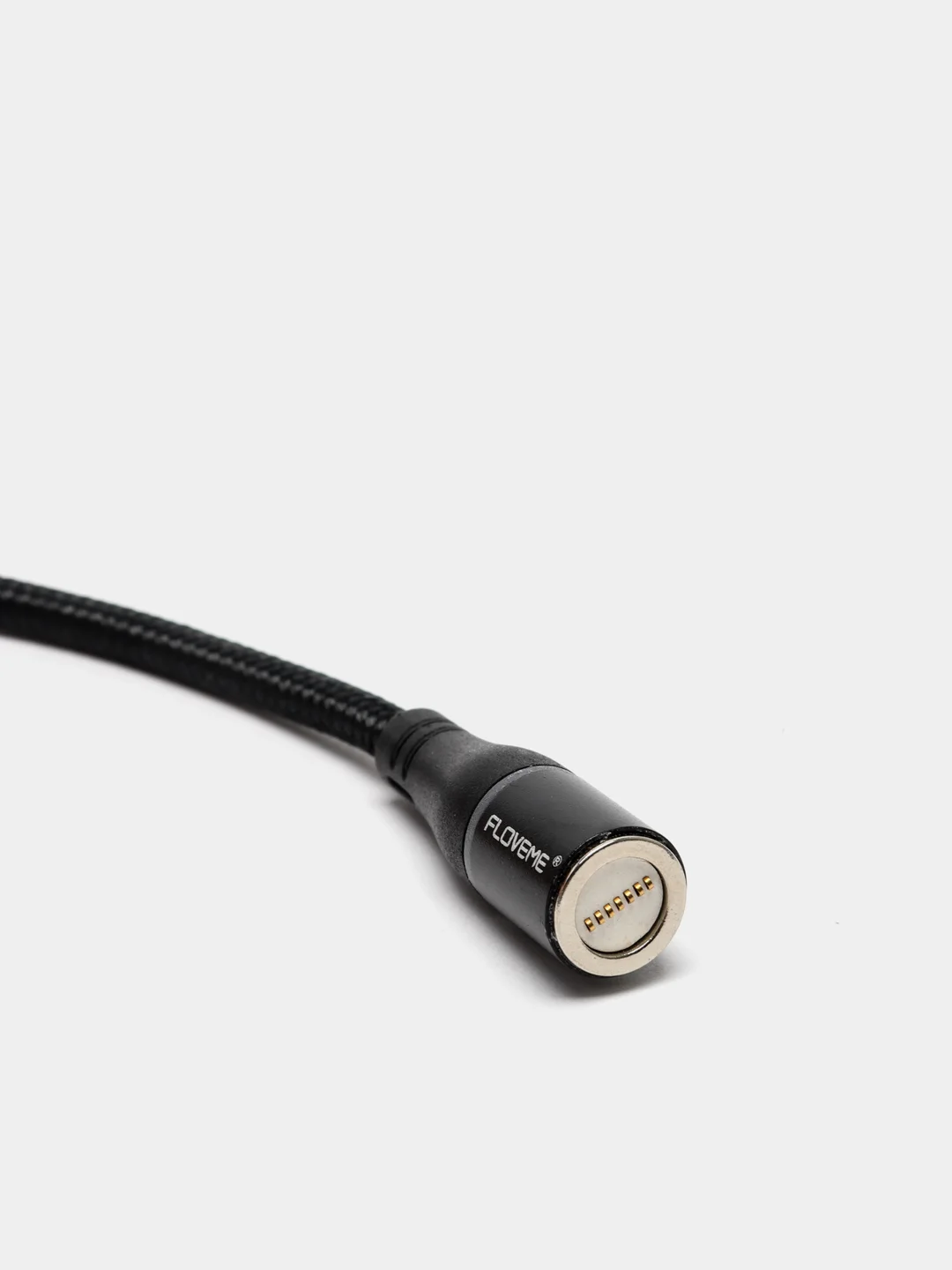 Черный магнитный кабель с быстрой зарядкой 3А и разъемы micro-USB / Type-C / iPhone Lightning