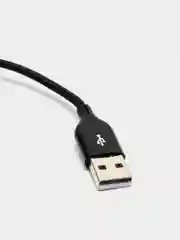 Черный магнитный кабель с быстрой зарядкой 3А и разъемы micro-USB / Type-C / iPhone Lightning