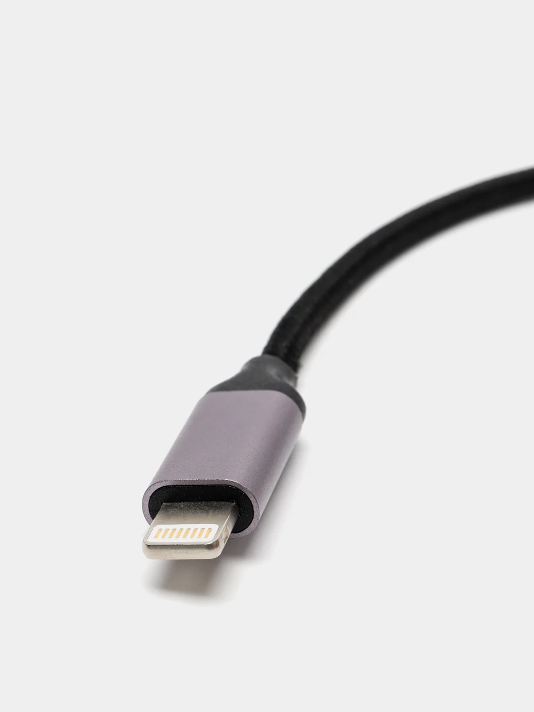 Серебряный кабель - переходник Lightning на 3.5мм AUX для Apple iPhone адаптер