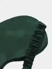 Зеленый маска для сна шелковая