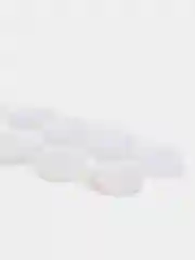 Белый круглые липучки на клеевой основе (самоклеящиеся)