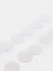 Белый круглые липучки на клеевой основе (самоклеящиеся)