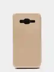 Золотой чехол книжка на Samsung Galaxy J3 2016 (J310 / J320), Самсунг Галакси Джи3 (Джи310 / Джи320)