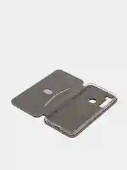 Серебряный чехол книжка на Xiaomi Redmi Note 8 / Redmi Note 8 2021 (Сяоми Редми Нот 8, Нот 8 2021)