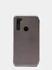 Серебряный чехол книжка на Xiaomi Redmi Note 8 / Redmi Note 8 2021 (Сяоми Редми Нот 8, Нот 8 2021)