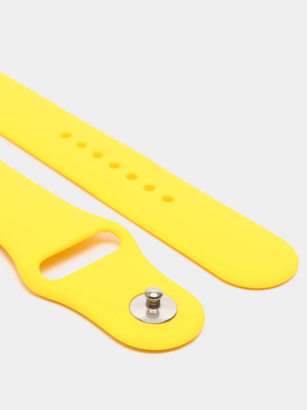 Желтый ремешок, силиконовый, цветной, для Apple Watch, 38, 40, 42, 44, 45, 49 мм