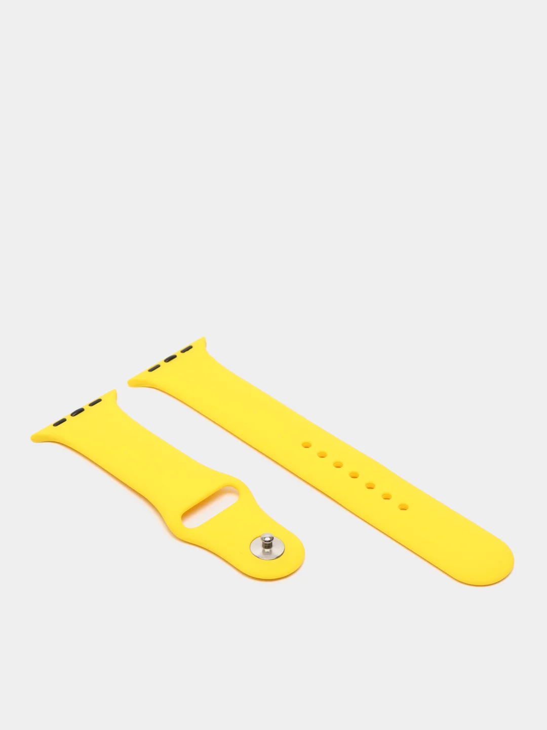 Желтый ремешок, силиконовый, цветной, для Apple Watch, 38, 40, 42, 44, 45, 49 мм