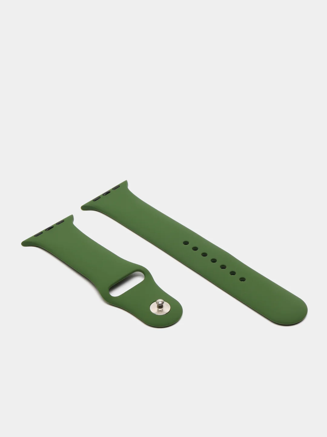 Зеленый ремешок, силиконовый, цветной, для Apple Watch, 38, 40, 42, 44, 45, 49 мм